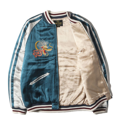 22AW JAPANマップ レーヨンサテン 中綿 スカジャン(RAYON SOUVENIR JACKET)