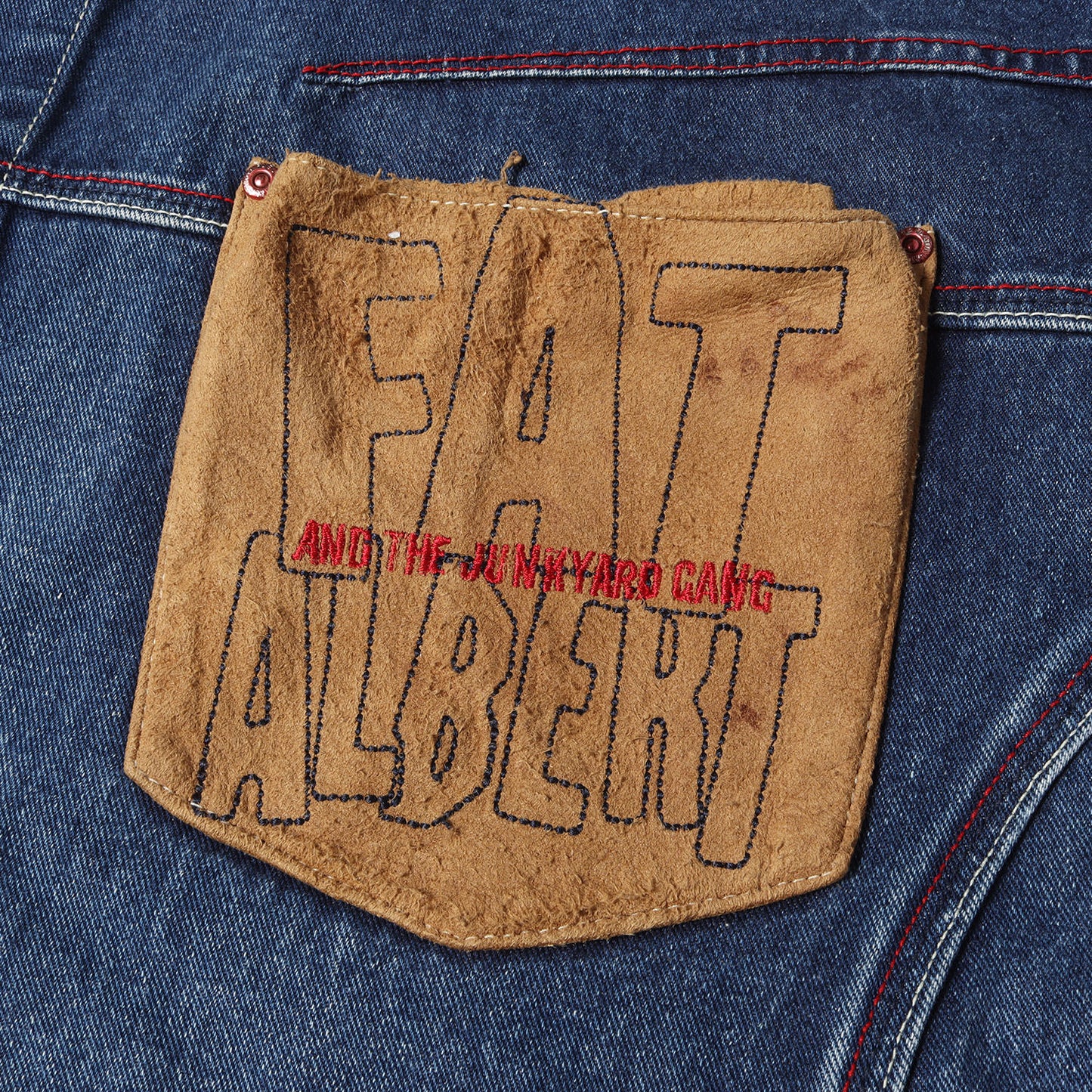 90s FUBU グラフィック刺繍 デニムジャケット