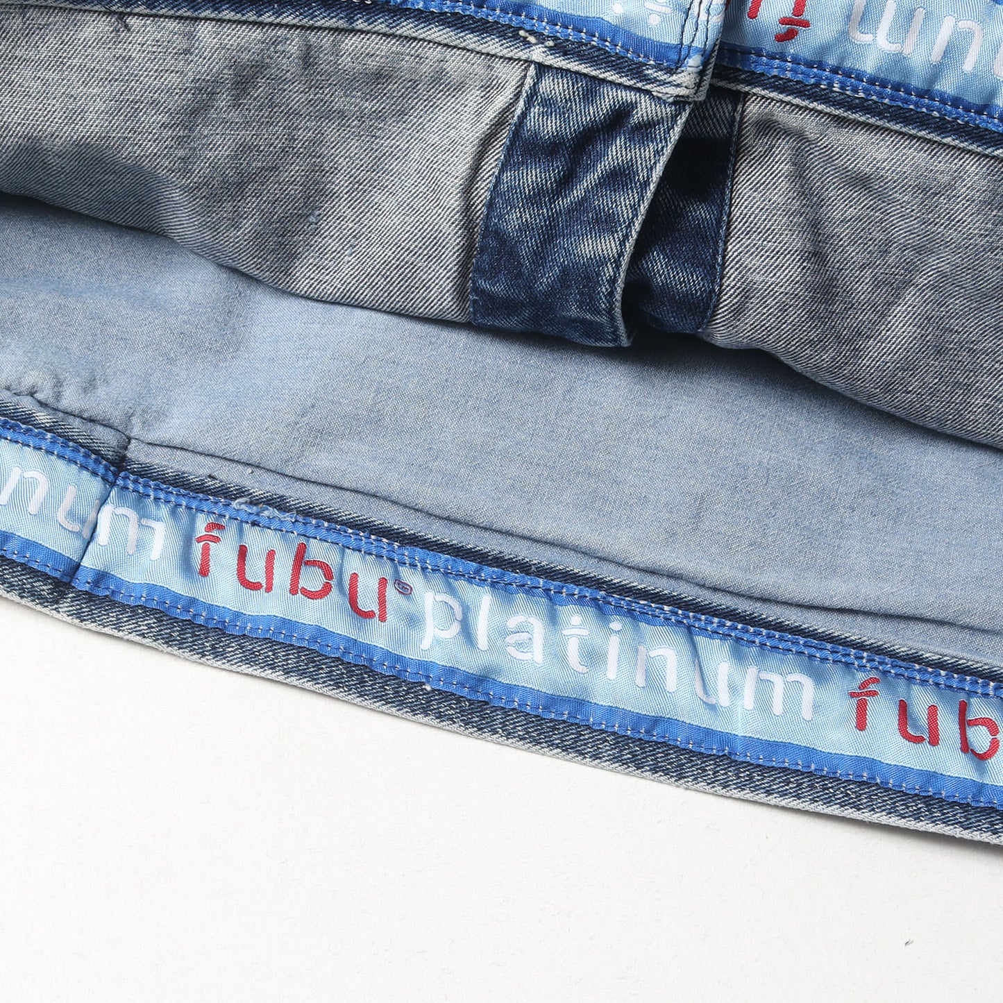 90s FUBU グラフィック刺繍 デニムジャケット