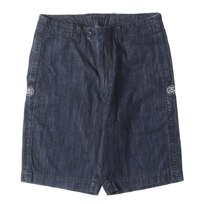 SSリンク刺繍 デニム ショーツ