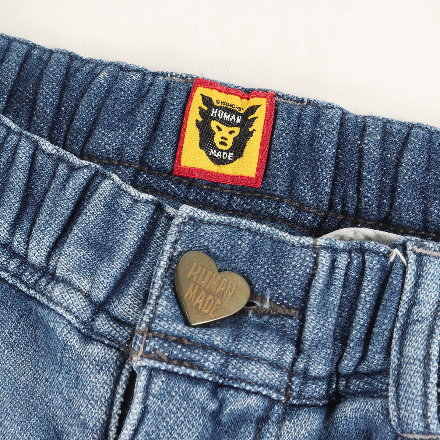 ダメージリペア加工 ペインター イージー デニム スウェット パンツ(RELAX DENIM PANTS)