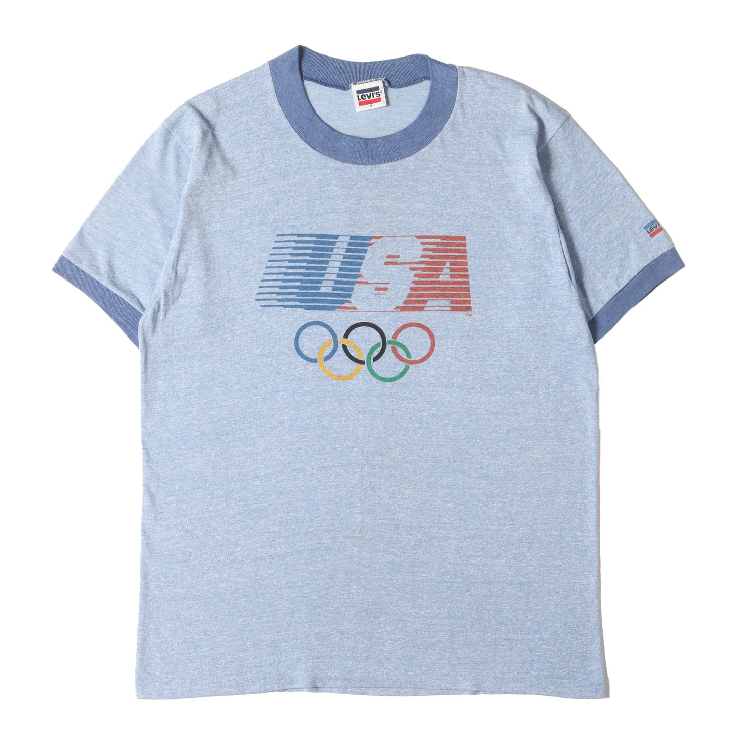 80s ロサンゼルス オリンピック リンガー Tシャツ(USA製)
