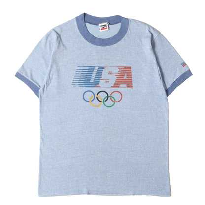 80s ロサンゼルス オリンピック リンガー Tシャツ(USA製)