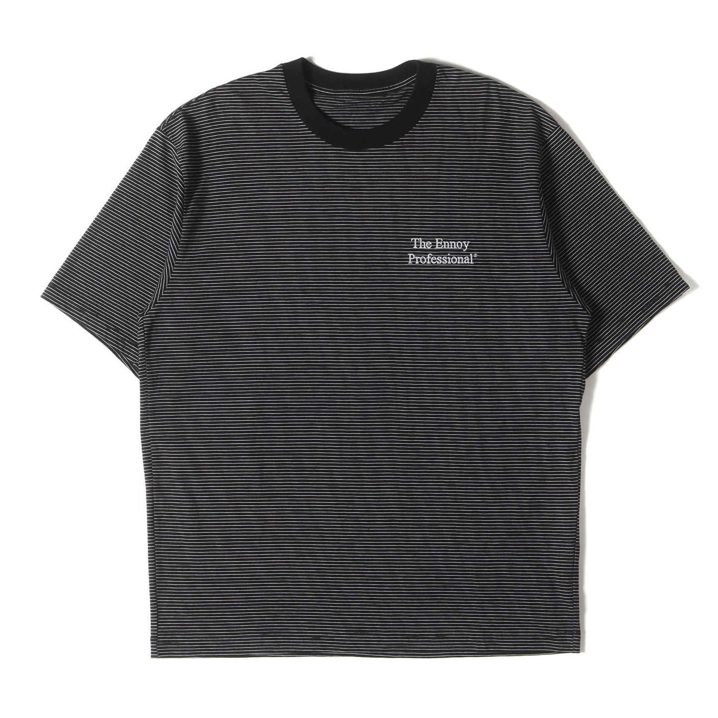 20SS ロゴ刺繍 ボーダー クルーネック Tシャツ
