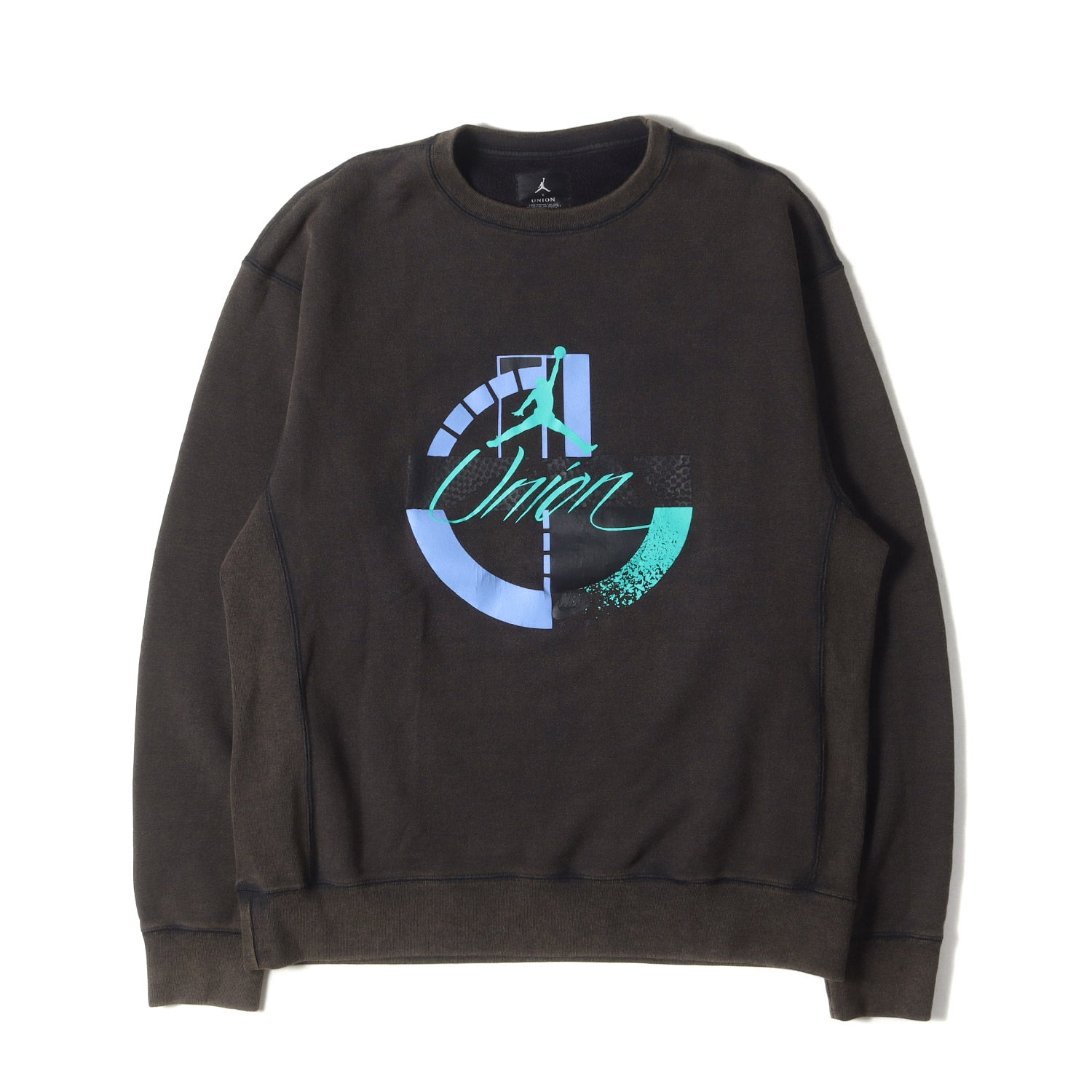 Jordan × UNION 加工 クルーネック スウェット ベージュXL