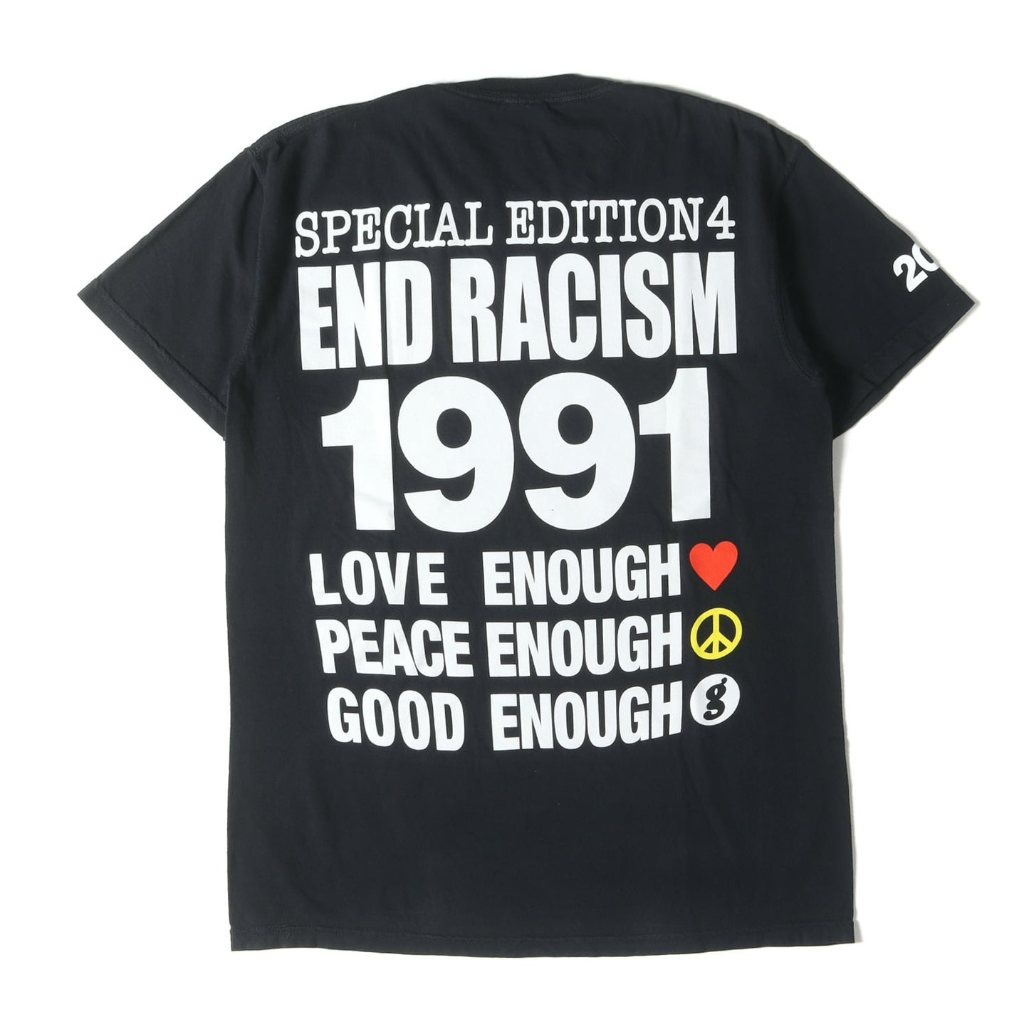 ×藤原ヒロシ GOODENOUGH 復刻モデル Tシャツ(END RACISM TEE)