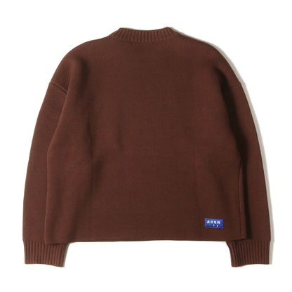 オーバーサイズ ポケット付き ニット セーター