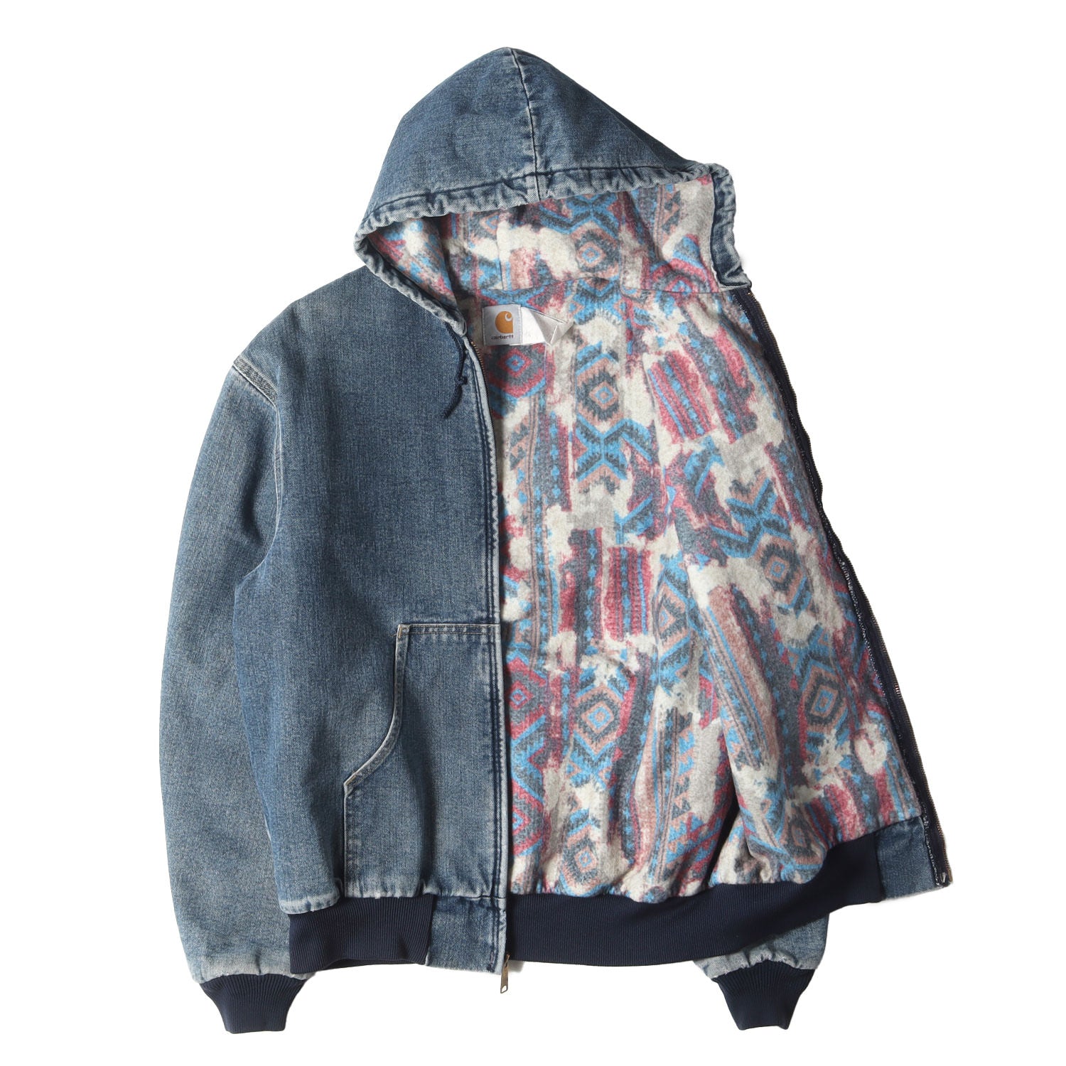 Carhartt (カーハート) 80s 星タグ 裏地ネイティブ柄 デニム  