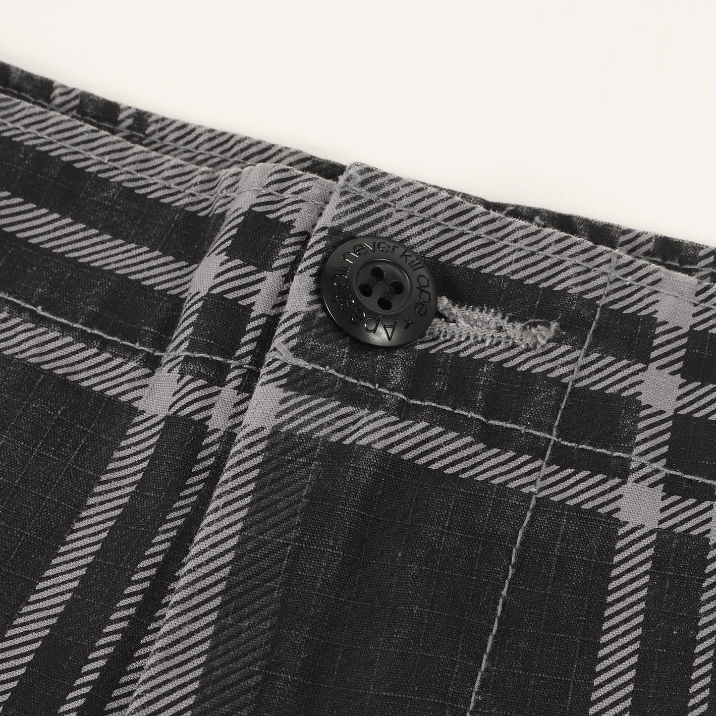 チェック ミリタリー カーゴショーツ