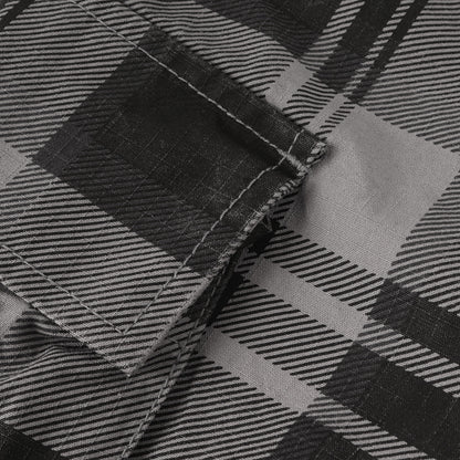 チェック ミリタリー カーゴショーツ