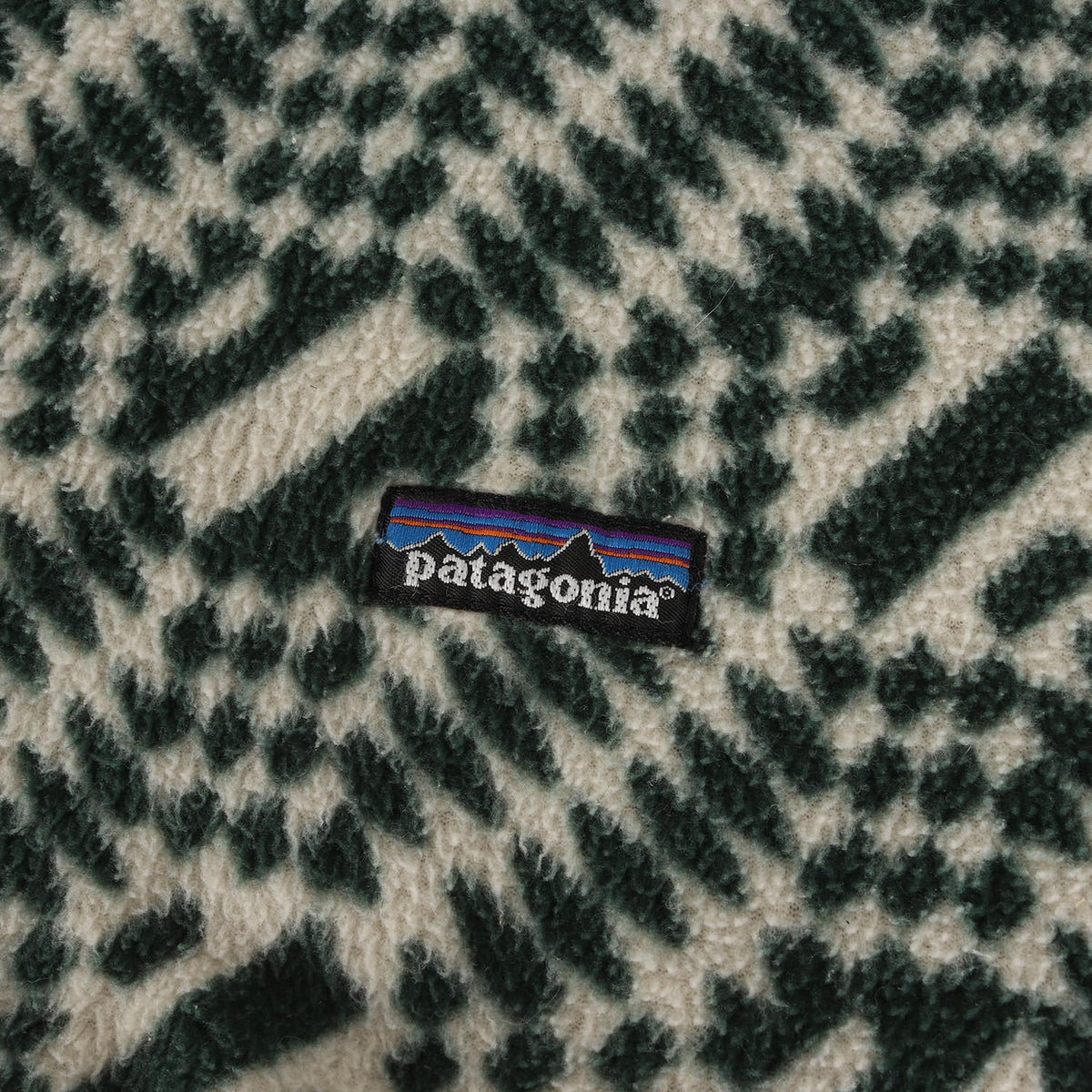 90s 総柄 フリース スナップT(1998年 / USA製)
