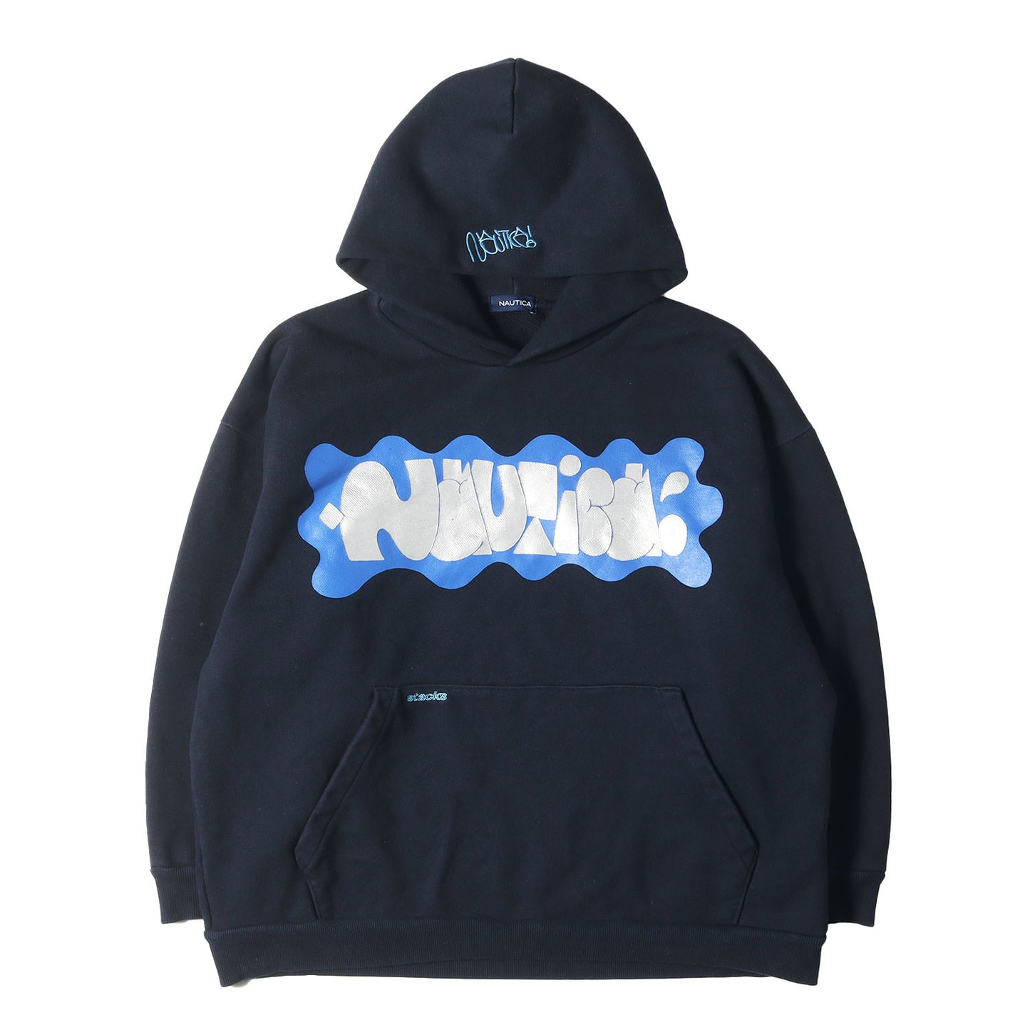 ×STACKS グラフィックプリント ヘビー スウェット パーカー