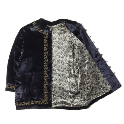 03AW カート期 装飾 ベルベット チャイナジャケット