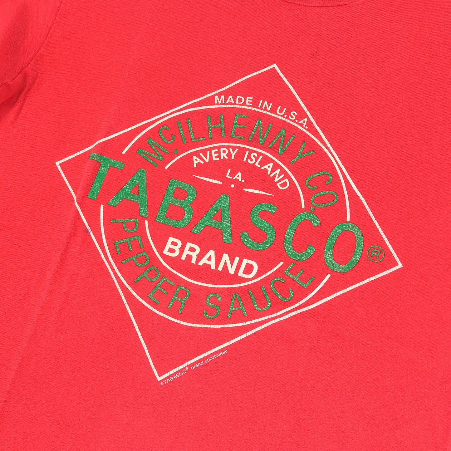 80s 企業物 TABASCO Tシャツ(Hanesボディ / USA製)