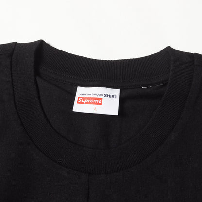 ×COMME des GARCONS SHIRT スプリット BOXロゴ Tシャツ(Split Box Logo Tee)