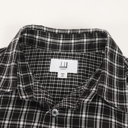 近年モデル コットン チェック ボタンシャツ