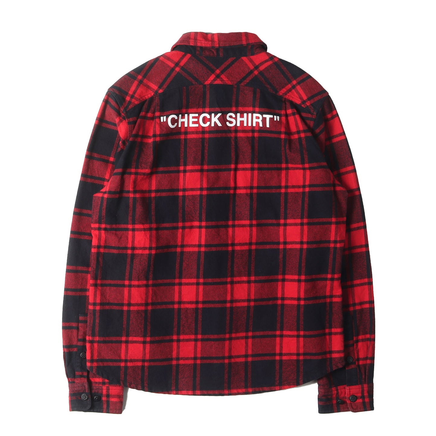 バックロゴ ヘビーウェイト チェック フランネルシャツ(QUOTE FLANNEL SHIRT)