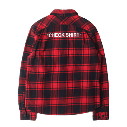 バックロゴ ヘビーウェイト チェック フランネルシャツ(QUOTE FLANNEL SHIRT)