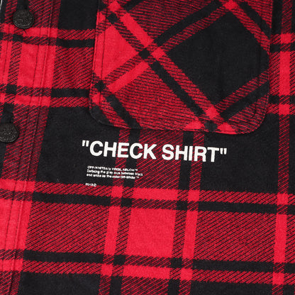 バックロゴ ヘビーウェイト チェック フランネルシャツ(QUOTE FLANNEL SHIRT)