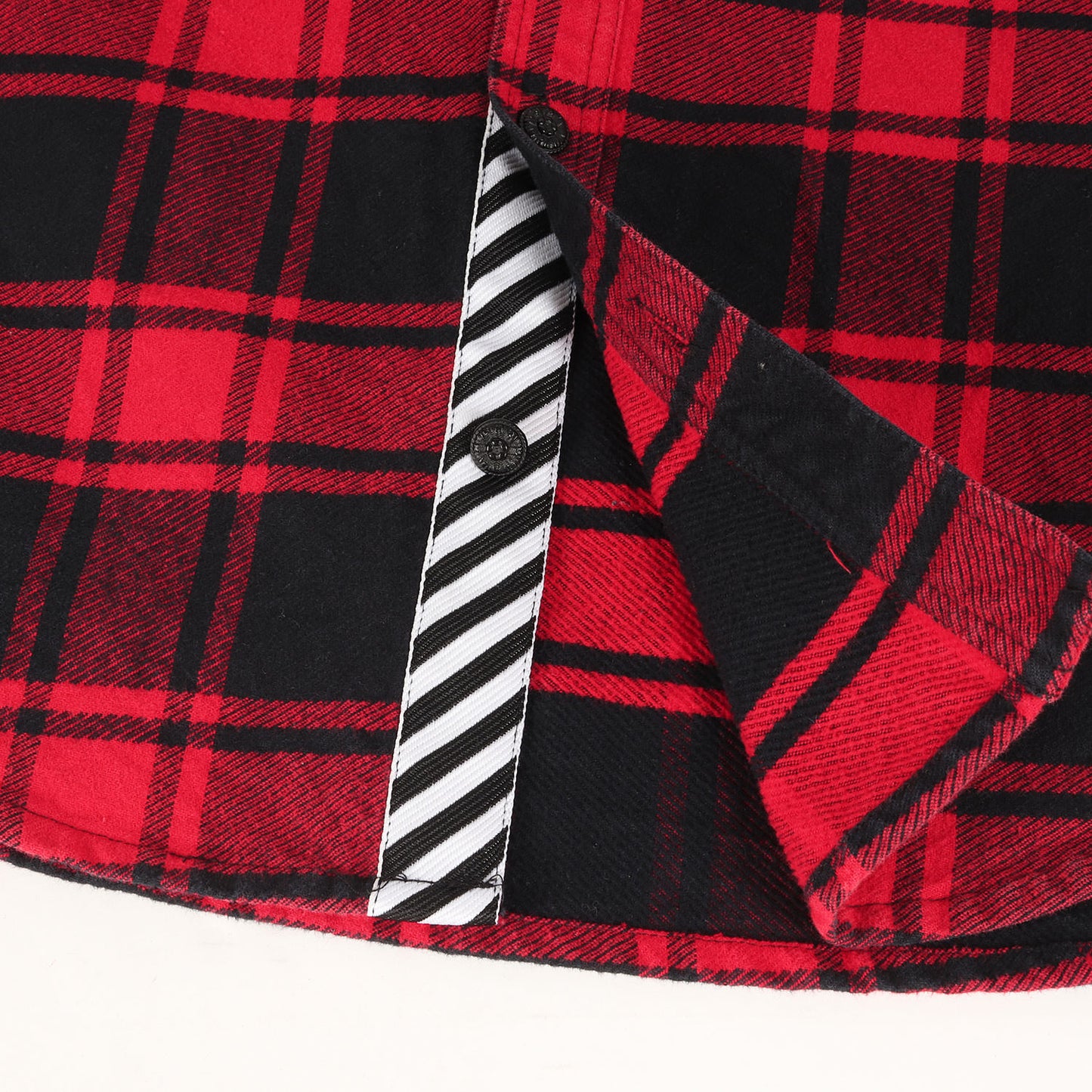 バックロゴ ヘビーウェイト チェック フランネルシャツ(QUOTE FLANNEL SHIRT)