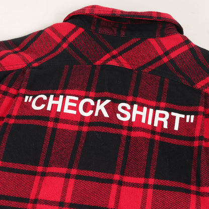 バックロゴ ヘビーウェイト チェック フランネルシャツ(QUOTE FLANNEL SHIRT)