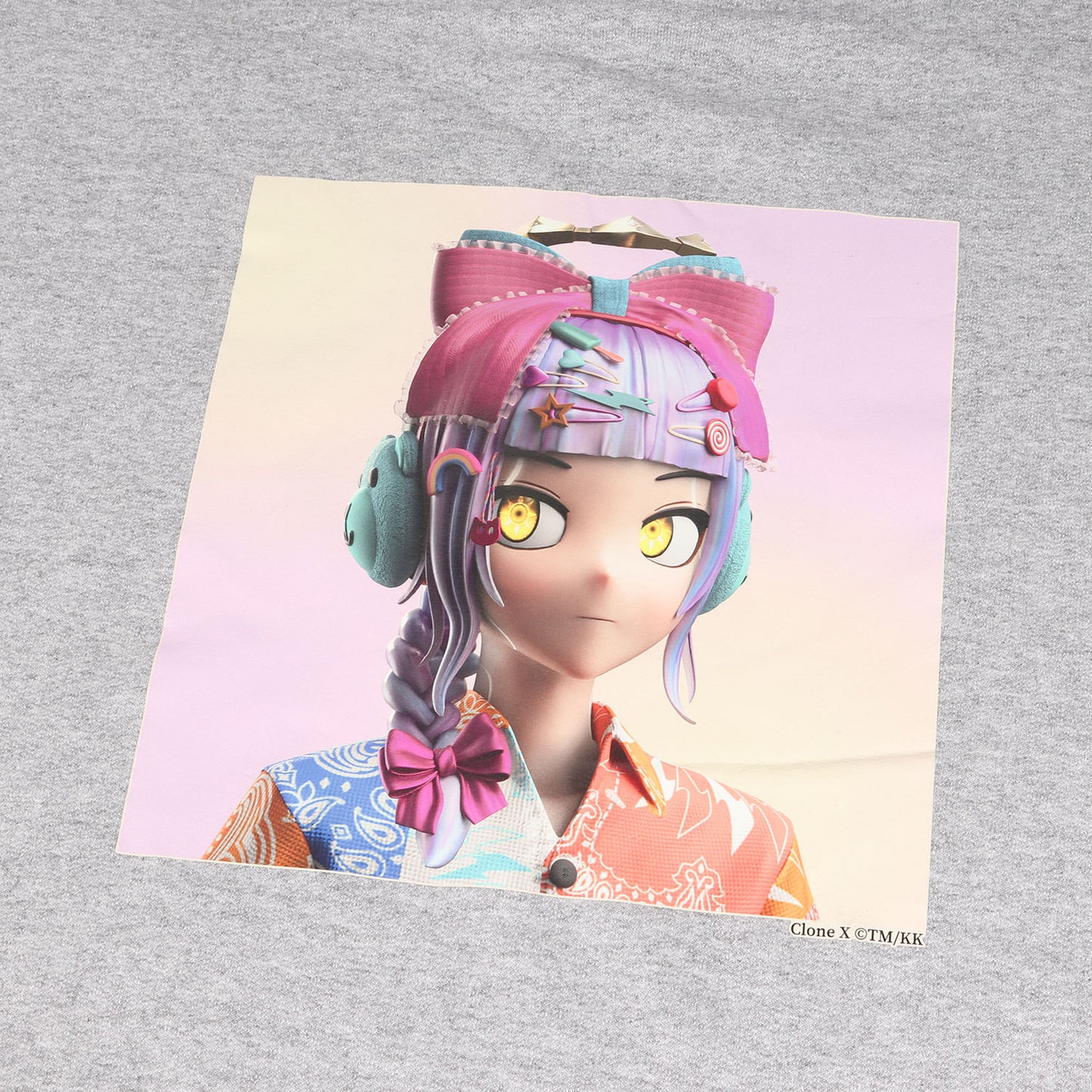 村上隆 ×CLONE X グラフィック スウェットパーカー