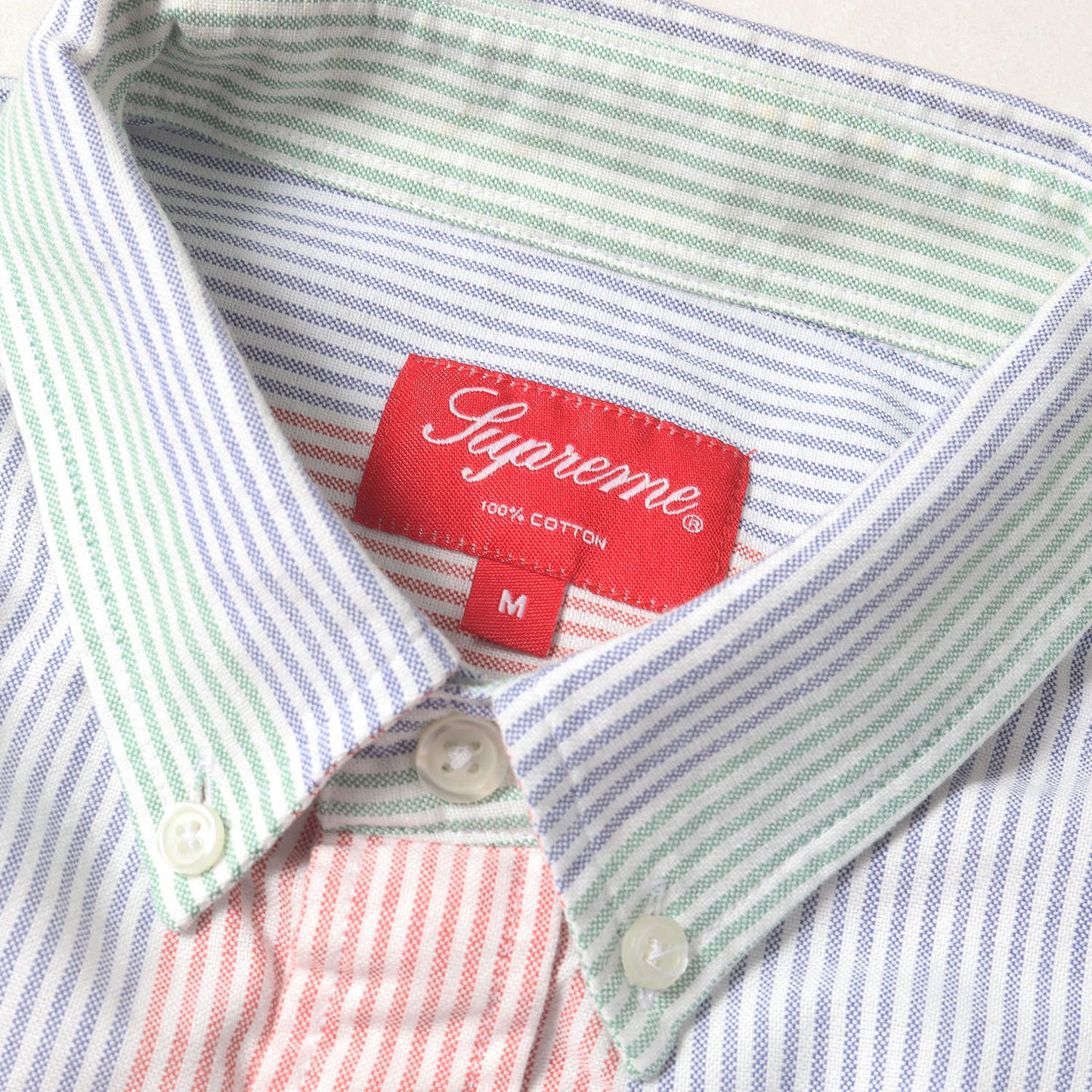 20SS マルチカラー ストライプ オックスフォード ボタンダウンシャツ(Oxford Shirt)