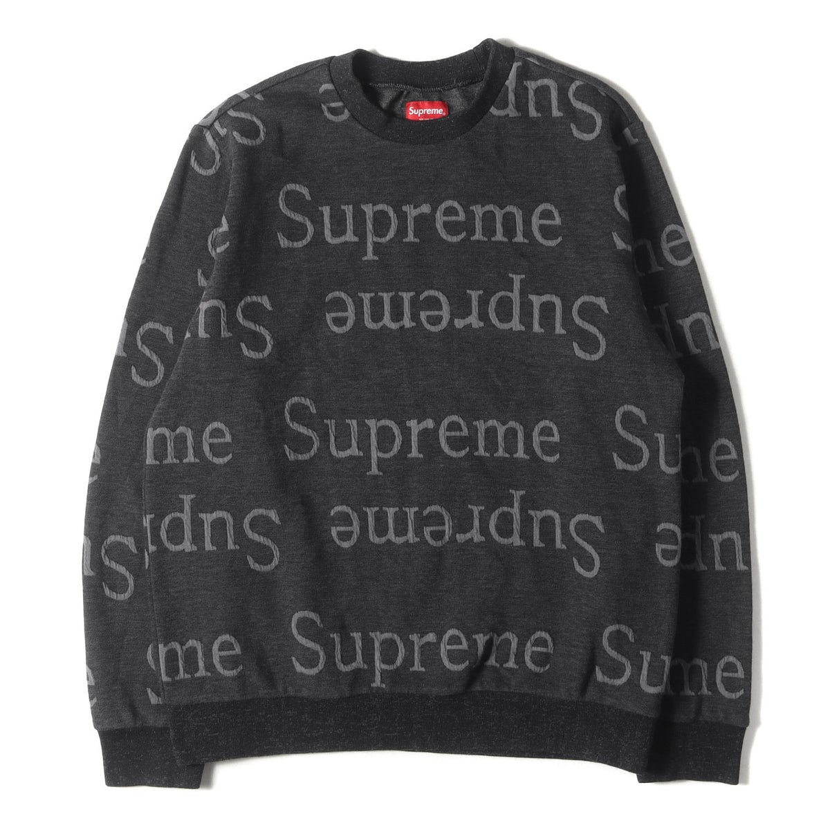 ジャガードロゴ柄 クルーネック スウェット(Jacquard Logo Crewneck)