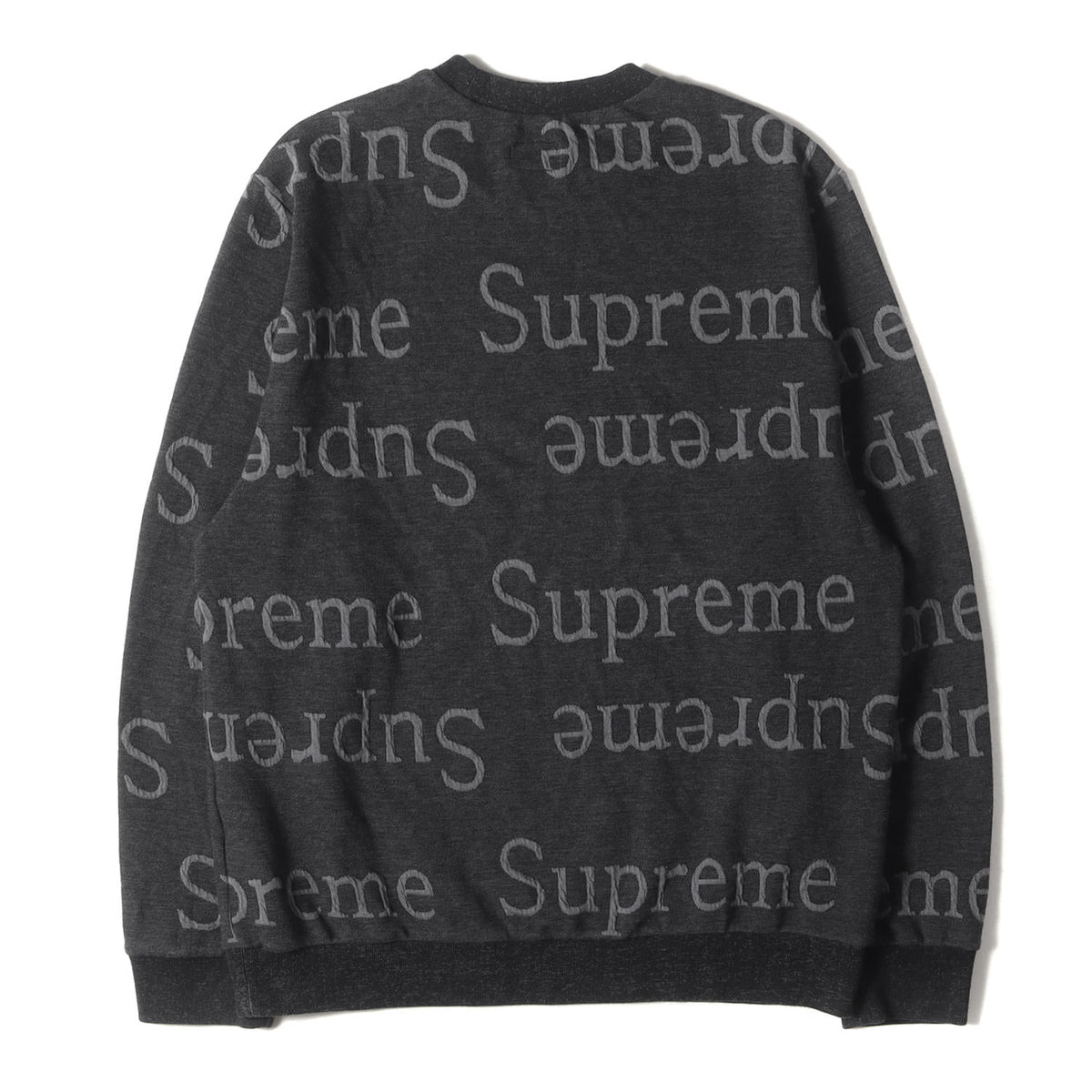 ジャガードロゴ柄 クルーネック スウェット(Jacquard Logo Crewneck)