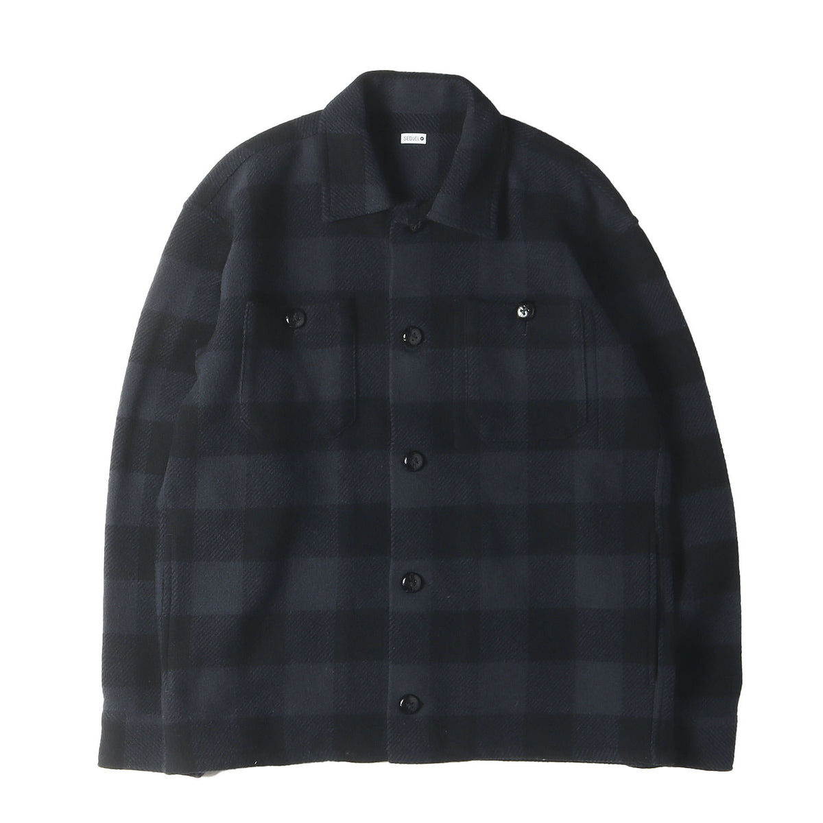 21AW ブロックチェック ウール CPOジャケット(BLOCK CHECK JACKET)