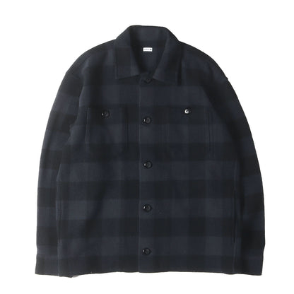 21AW ブロックチェック ウール CPOジャケット(BLOCK CHECK JACKET)
