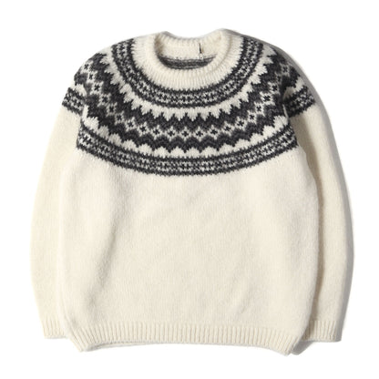 23AW ノルディック モヘヤ ニットセーター(MOHAIR NORDIC CREWNECK KNIT)