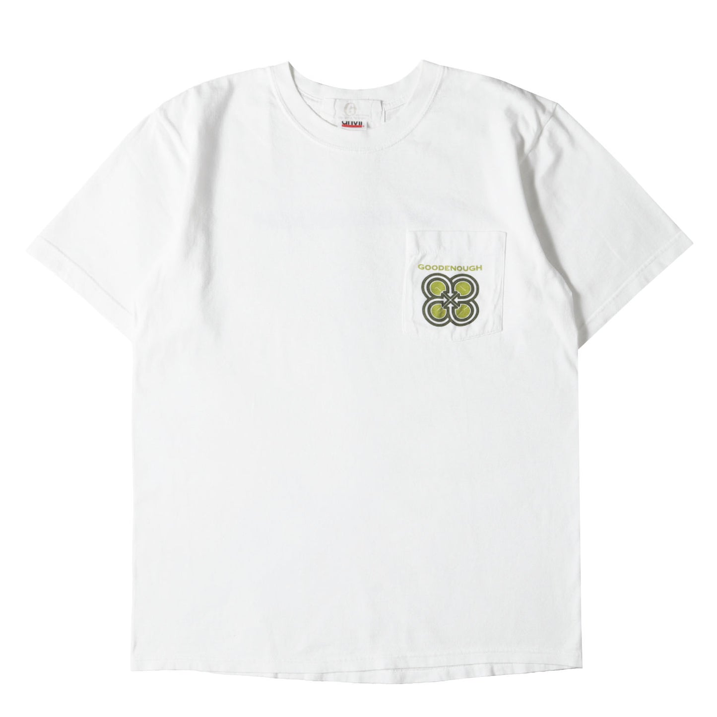 90s クローバーロゴ ポケット Tシャツ(anvilボディ)