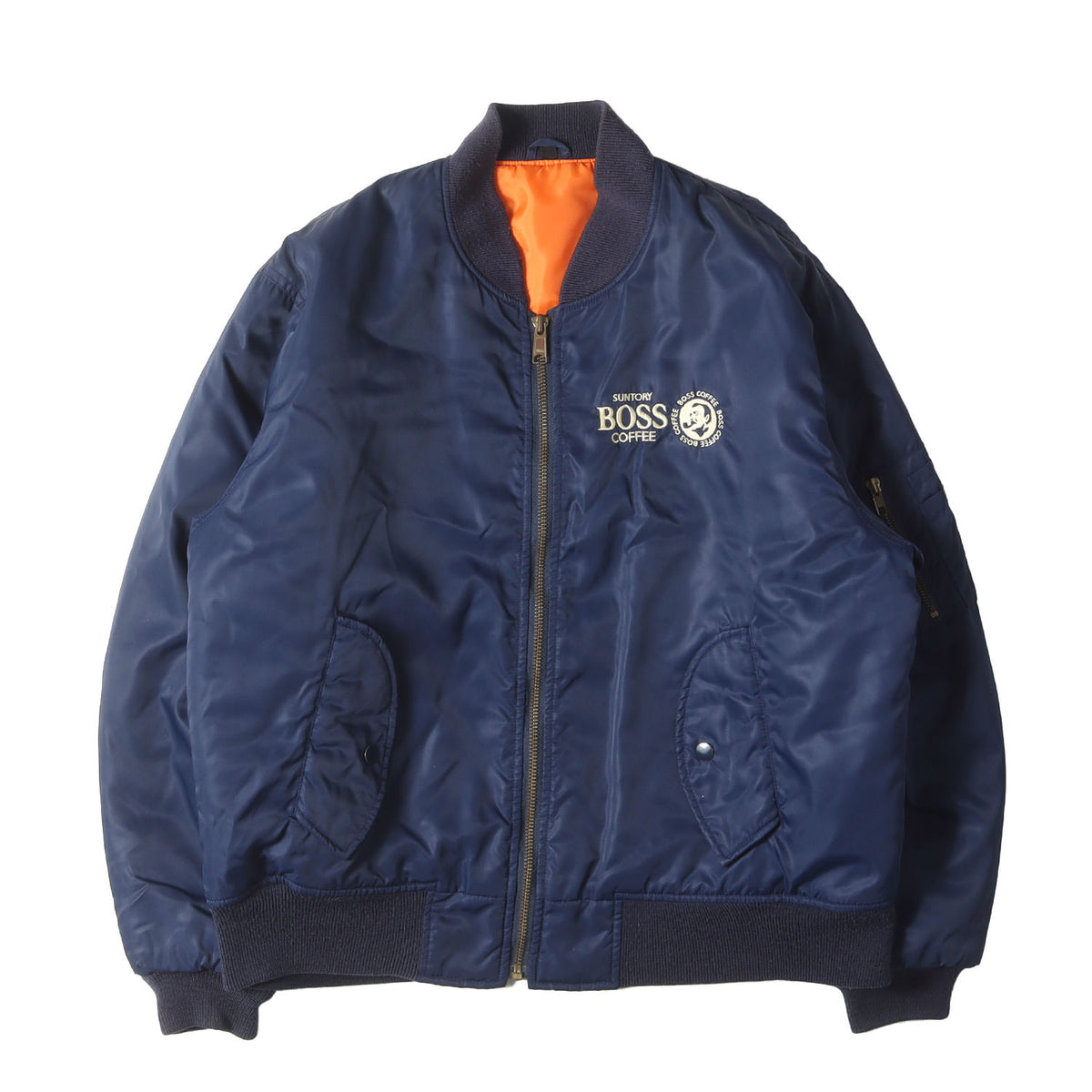 90s 初代 非売品 BOSS 缶コーヒー MA-1 ボンバージャケット ボスジャン