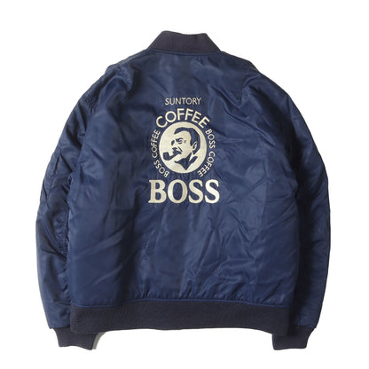 90s 初代 非売品 BOSS 缶コーヒー MA-1 ボンバージャケット ボスジャン
