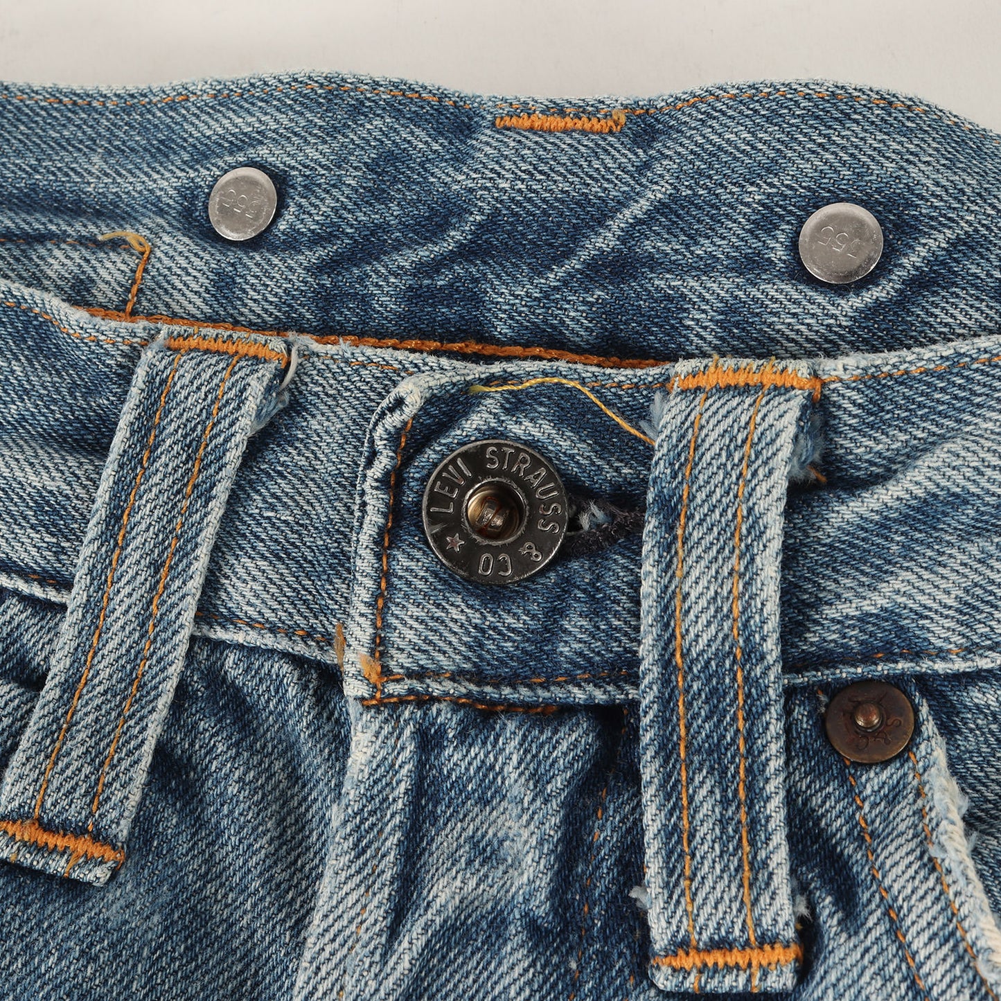90s 1920年代復刻 バレンシア工場 ヴィンテージ加工 201 デニムパンツ(20201-0128 / USA製)