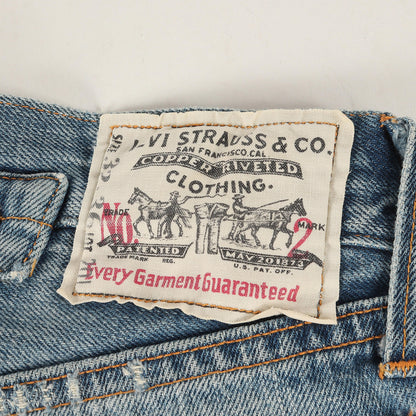90s 1920年代復刻 バレンシア工場 ヴィンテージ加工 201 デニムパンツ(20201-0128 / USA製)