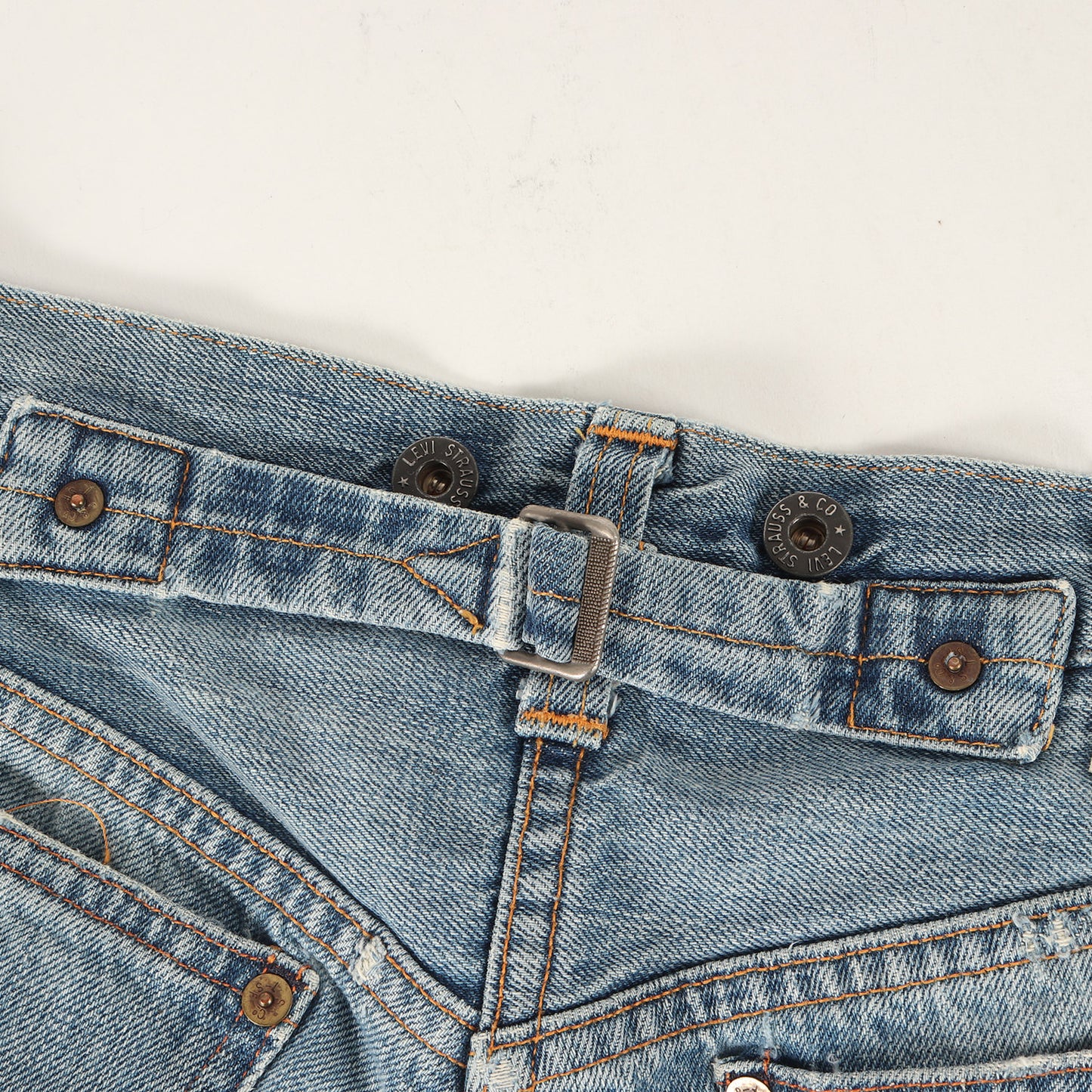 90s 1920年代復刻 バレンシア工場 ヴィンテージ加工 201 デニムパンツ(20201-0128 / USA製)