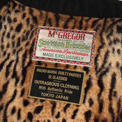 ×McGREGOR 裏地レオパード柄 フェイクファー ドリズラージャケット