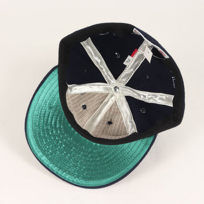 ×Ebbets Field Flannels バックロゴ ウール ベースボールキャップ(Back Hit Ebbets Fitted Cap)