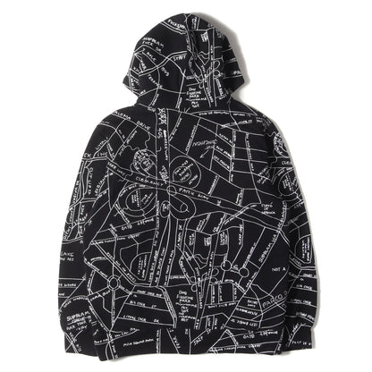 ゴンズマップ柄 刺繍 スウェットパーカー (Gonz Embroidered Map Hooded Sweatshirt)