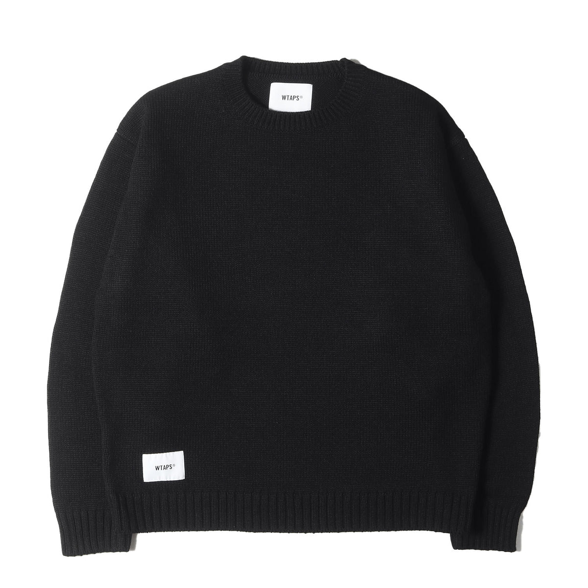 WTAPS (ダブルタップス) 24AW ロゴ刺繍 クルーネック ニット セーター 