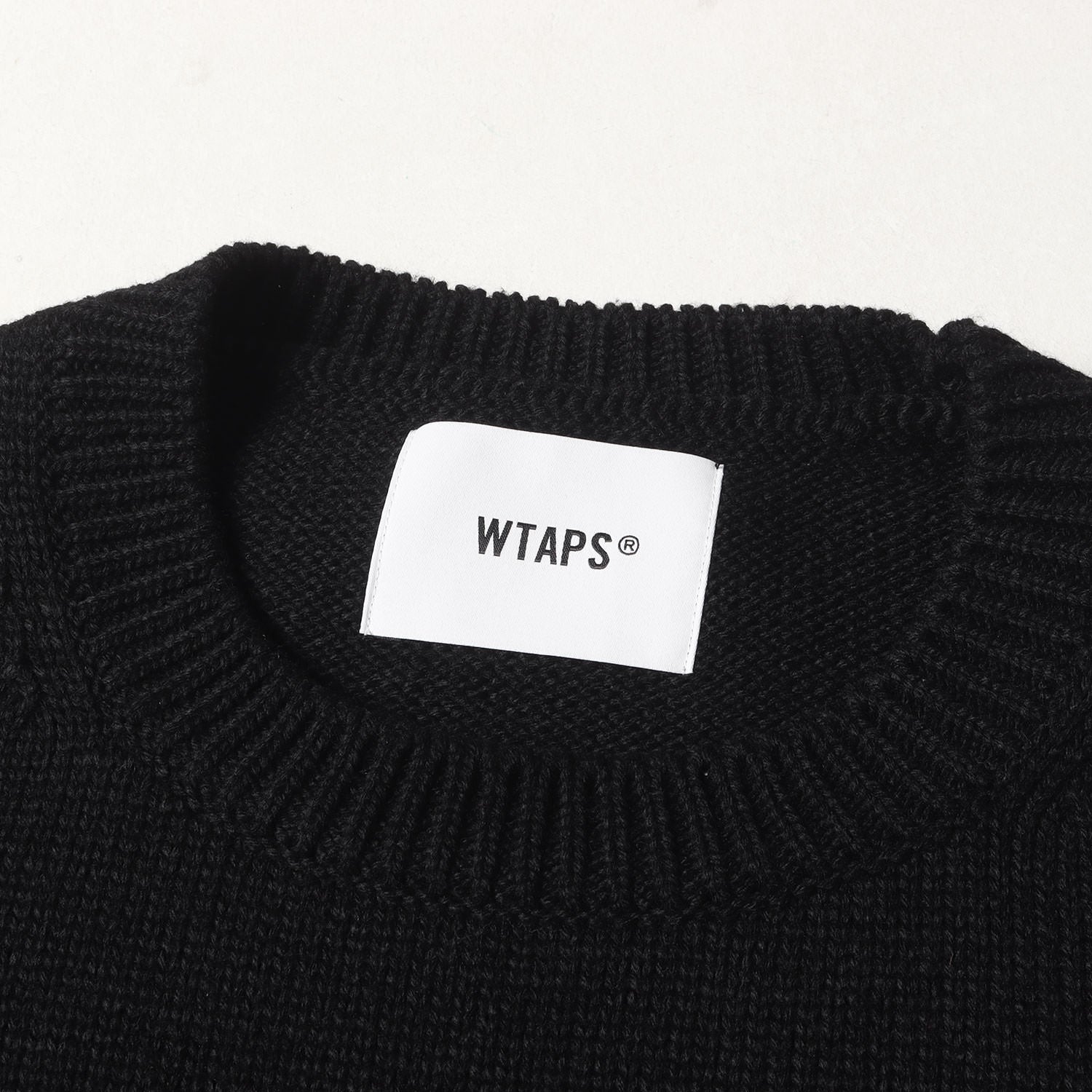 WTAPS (ダブルタップス) 24AW ロゴ刺繍 クルーネック ニット セーター