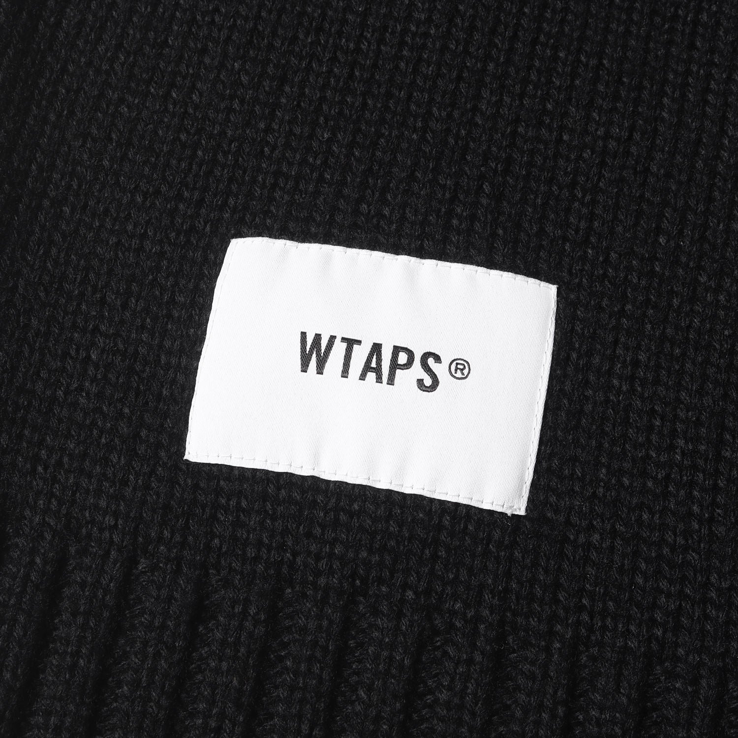 WTAPS (ダブルタップス) 24AW ロゴ刺繍 クルーネック ニット セーター