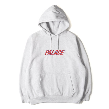 24SS ブランドロゴ刺繍 スウェットパーカー(PALACE FONT HOOD)