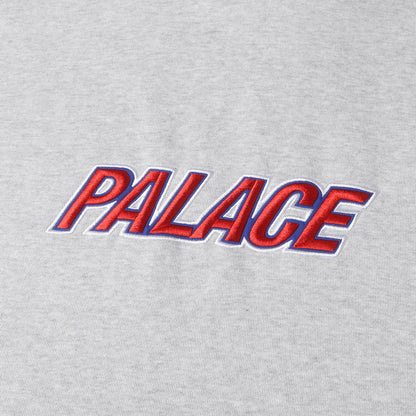 24SS ブランドロゴ刺繍 スウェットパーカー(PALACE FONT HOOD)