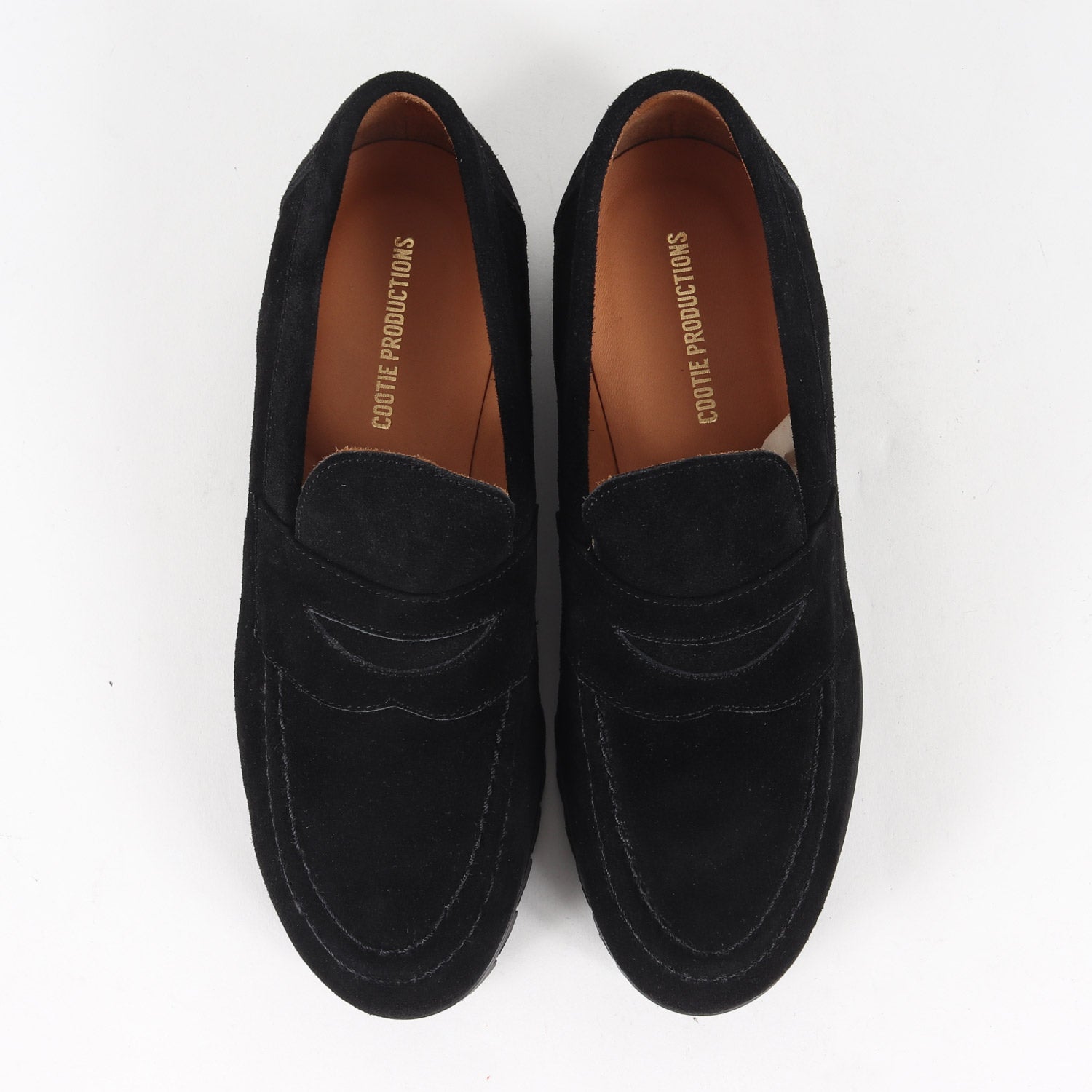 COOTIE PRODUCTIONS 黒 スエード ローファー シャークソール COOTIE PRODUCTIONS 黒 スエード ローファー シャークソール