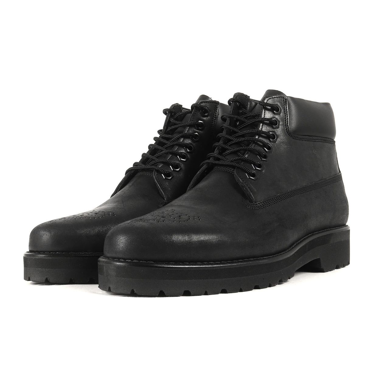 ×Tomo&Co ×THE UNION スムースレザー レースアップ ブーツ(7 Hole Lace Up Boots)