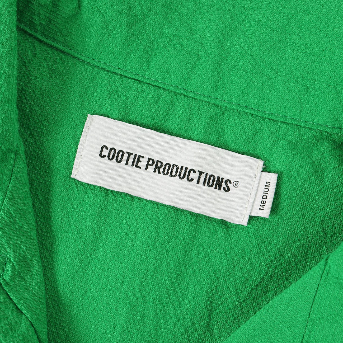 24SS ワイドシルエット オープンカラー 半袖シャツ(Finx Cotton Cordlane Open Collar S/S Shirt)