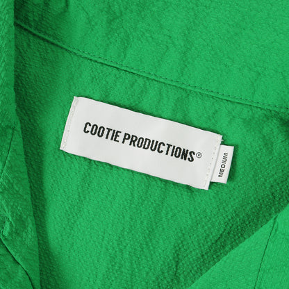 24SS ワイドシルエット オープンカラー 半袖シャツ(Finx Cotton Cordlane Open Collar S/S Shirt)